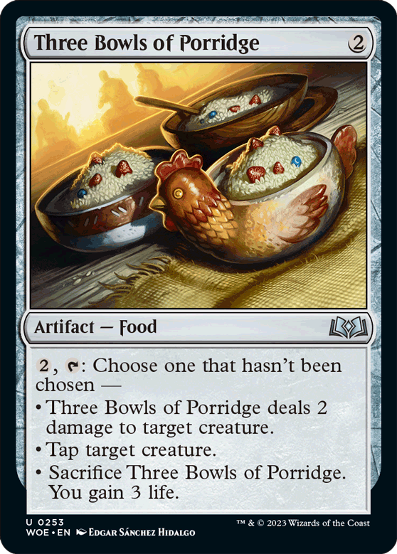 Three Bowls of Porridge